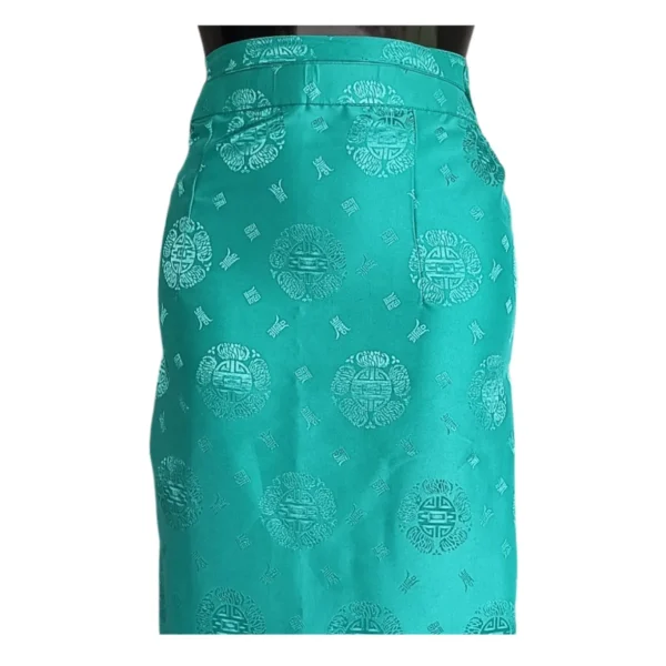 Close-up of waistband and endless-knot motifs on Half Bakhu