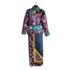 Full Tamang wrapper set—plum Khenja and charcoal wrapper