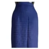 Indigo micro-check Half Bakhu waistband