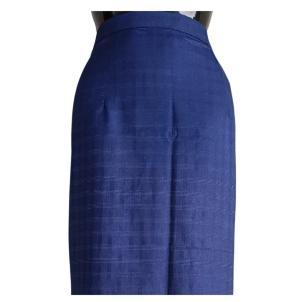 Indigo micro-check Half Bakhu waistband