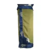 Women’s Tamang Olive suiting wrapper skirt with royal blue Tash Kuchin brocade border