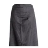 close view of charcoal suiting Half Bakhu waistband