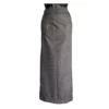 grey crosshatch Half Bakhu skirt