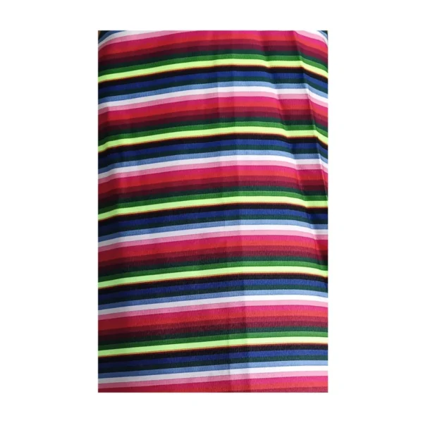 Close-up of Droden multicolour stripes on Pangden apron