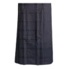 Gurung Lungi plain black checked wrap skirt – close view