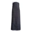 Gurung Pharia:Lungi plain black checked wrap skirt – front view