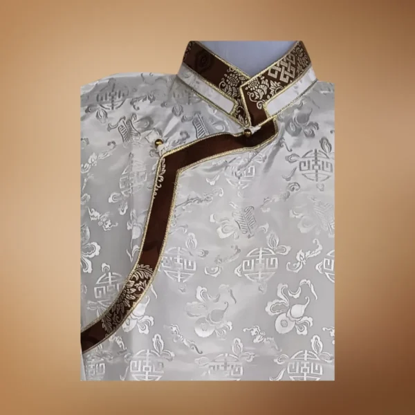Khenja with brown patterned Tash Kuchin border