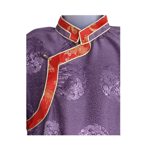 Lavender jacquard Khenja close up detail view