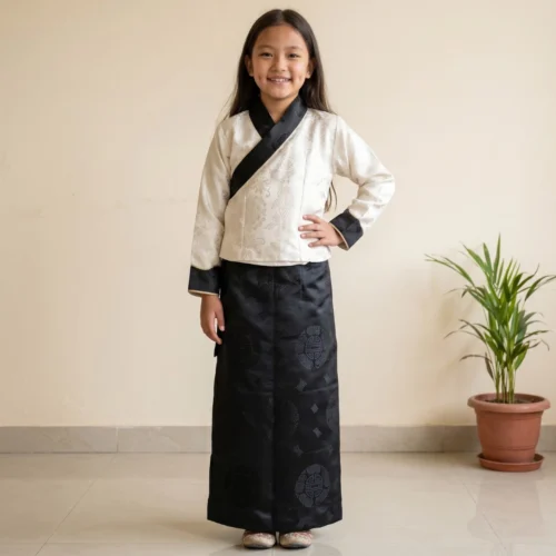 Kids Two Piece – Jacquard Bakhu - Black, 2-3 Y