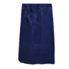 Navy jacquard wrap bakhu skirt with woven auspicious motifs