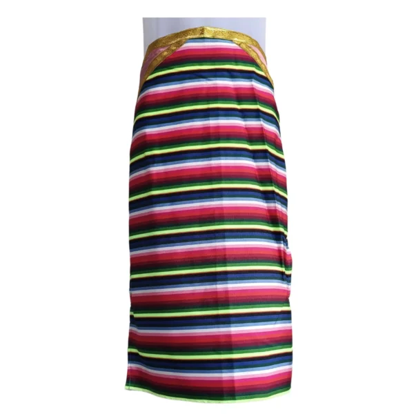 Pangden with Droden stripes and gold brocade waist – front view