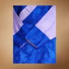 blue jacquard bakhu with lavender wonju sleeves – sleeve detail