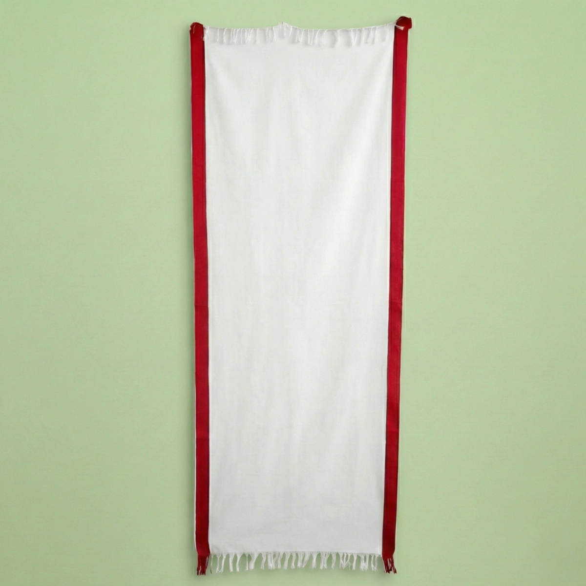 Women's Newari Shawl with Red Border Women's Newari Shawl with Red Border