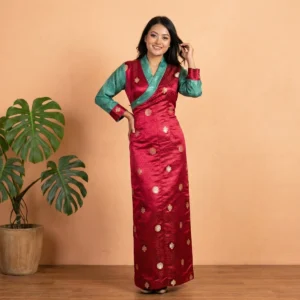 model styling magenta One-Piece Chuba