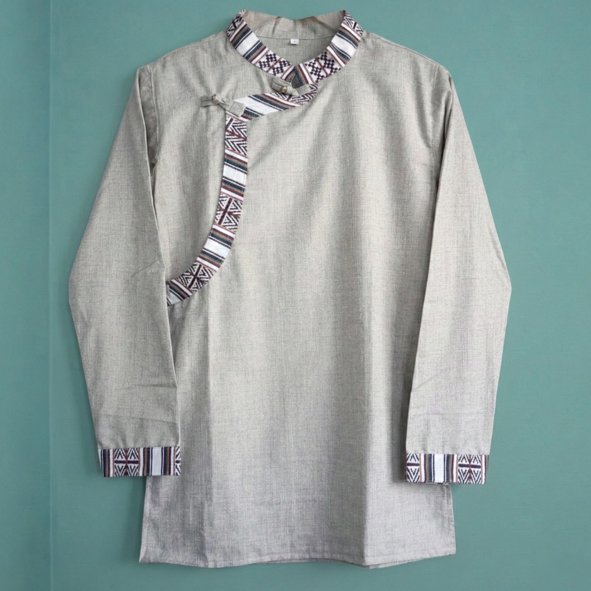 oatmeal-grey mens lepcha khenja oatmeal-grey mens lepcha khenja