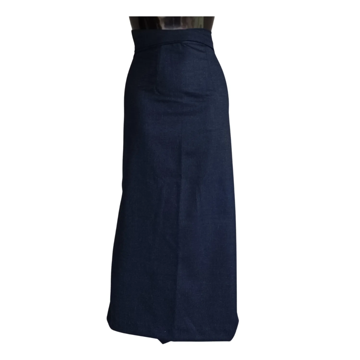 navy micro-check Half Bakhu full